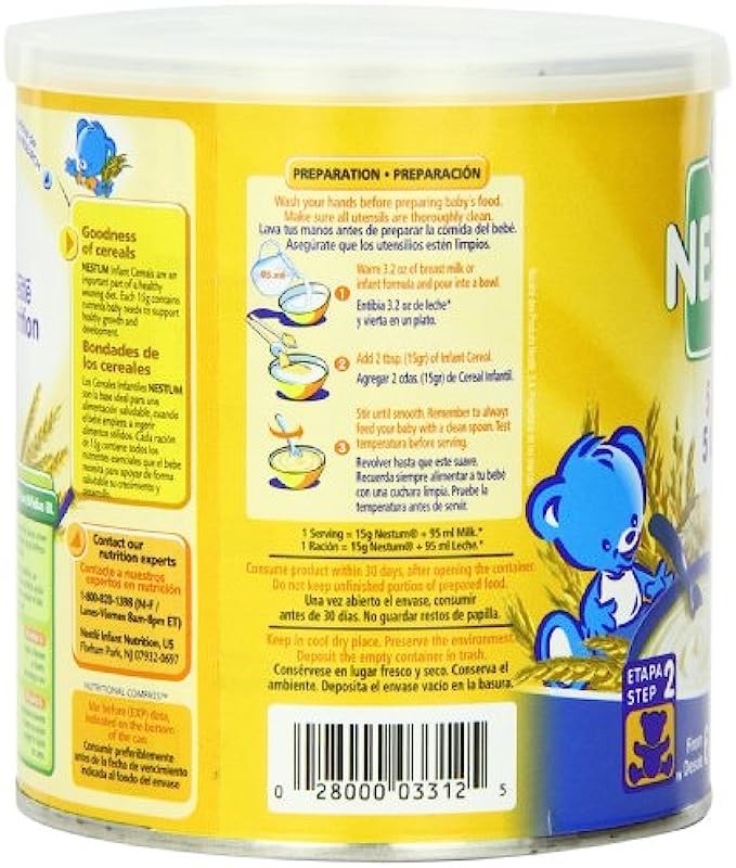 Nestle Nestum Infant Cereal, 5 Cereals, 10.6 oz (Pack of 12)